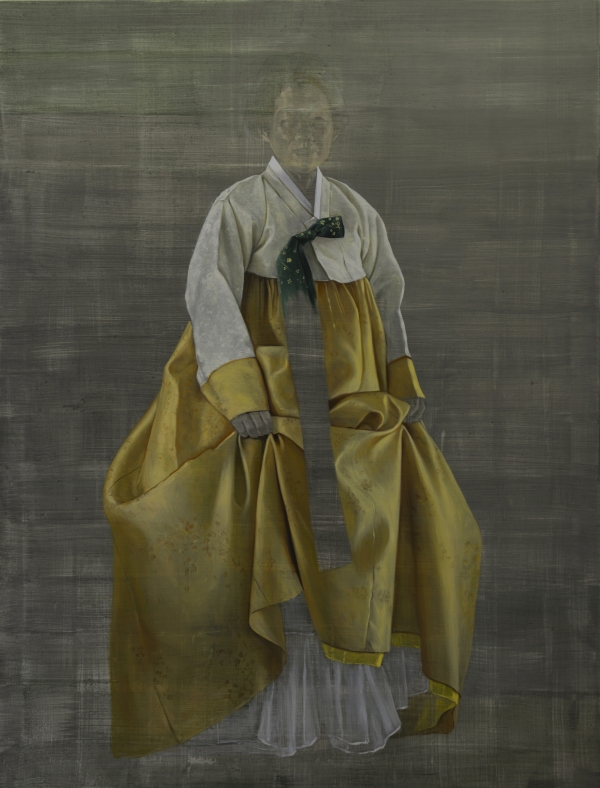 Chong-Za – from grey to yellow, Oil, 130 x 170 cm