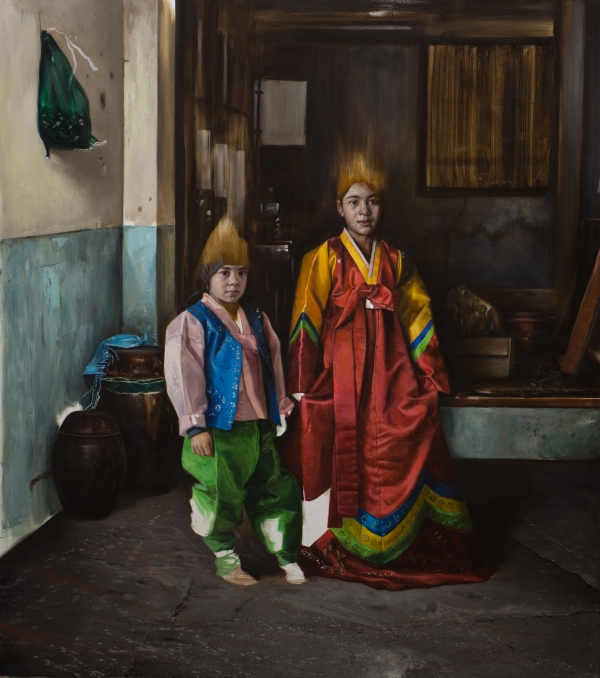 Sena and Rafael, Oil, 160 x 180 cm